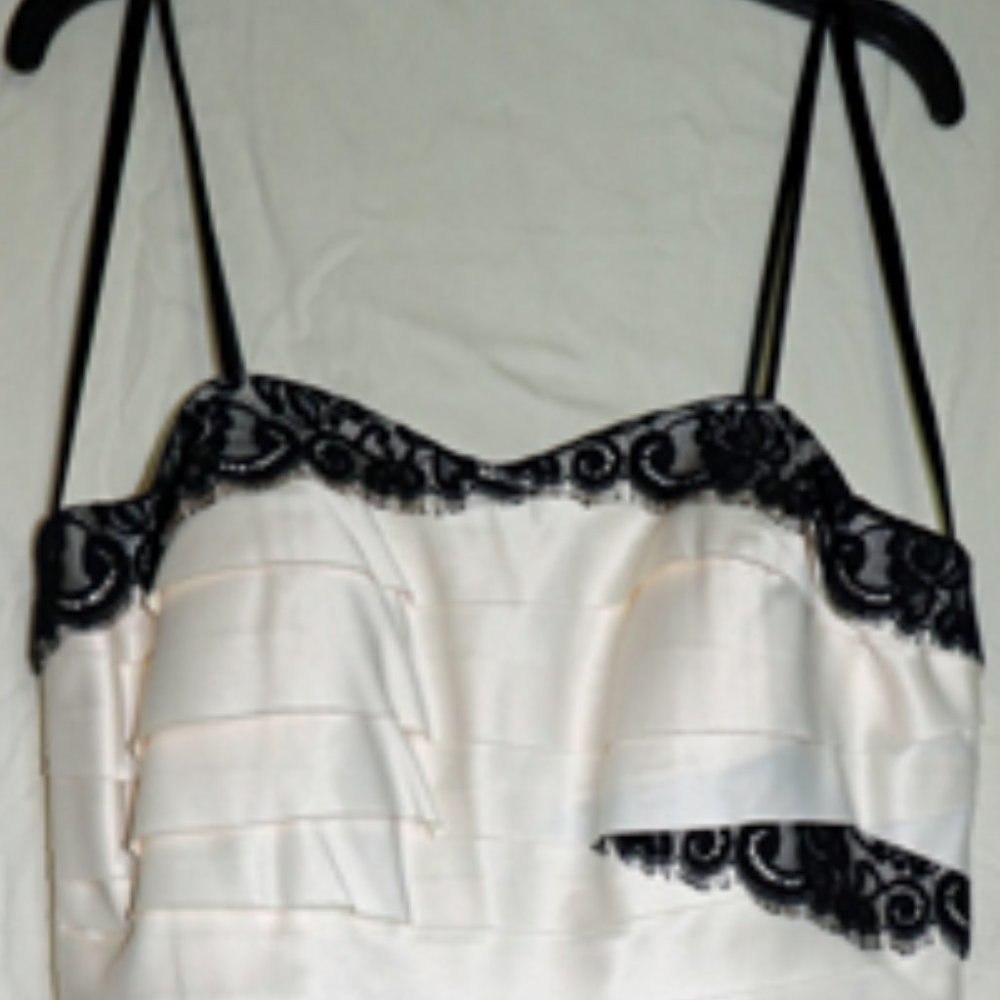 Night Way Black and White Dress